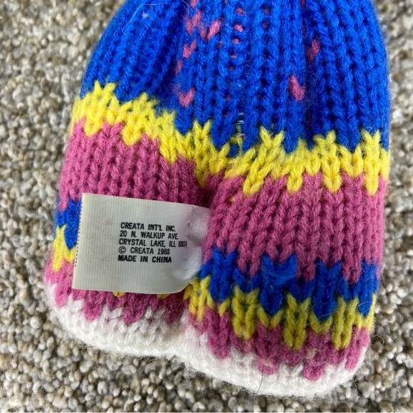 Vintage Creata Knit Doll Plush Knitted Blond Girl Stuffed 1988 - Picture 4 of 7